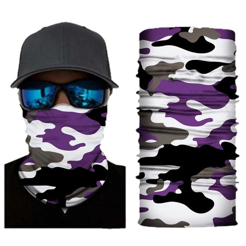 Camping Neck Gaiter Seamless Bandana Face Mask-USA Camp Zone