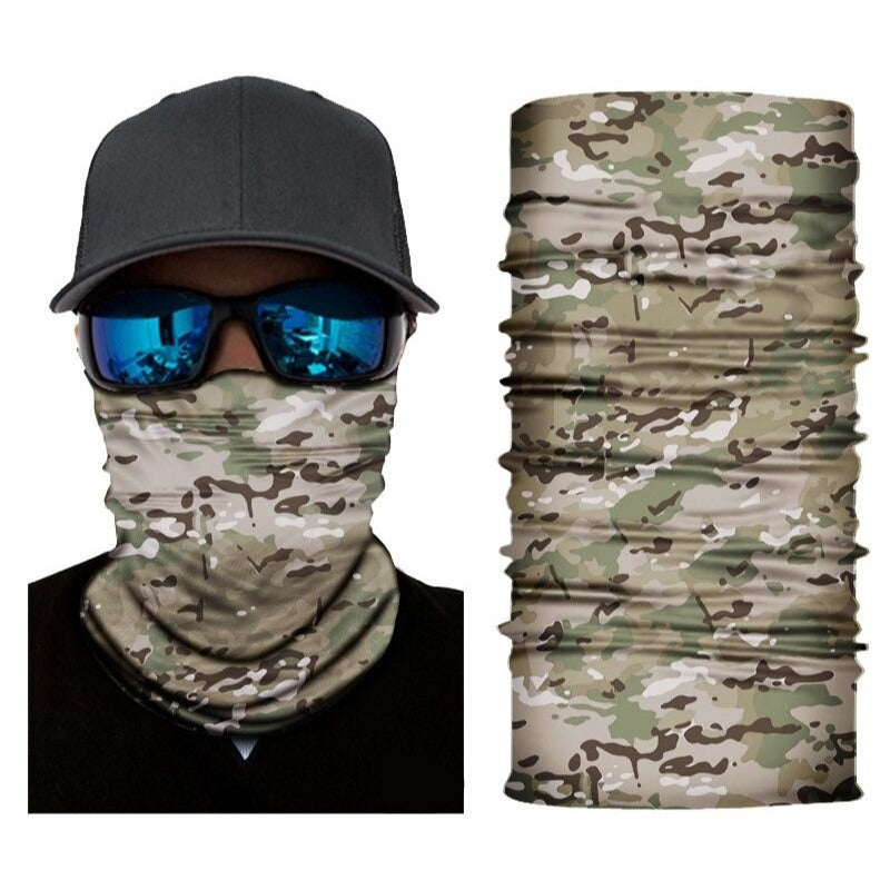 Camping Neck Gaiter Seamless Bandana Face Mask-USA Camp Zone