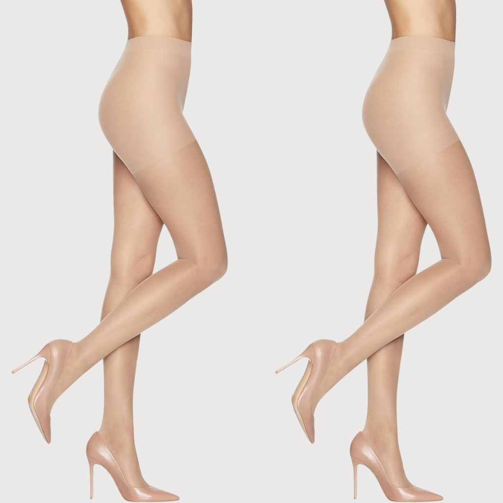 Sheer Energy Women Compression Tights with Medium Support and Sheer Toe