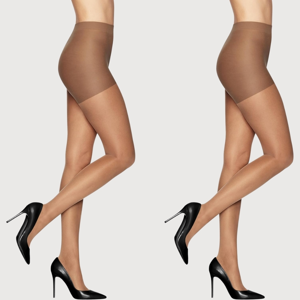 Sheer Energy Women Compression Tights with Medium Support and Sheer Toe