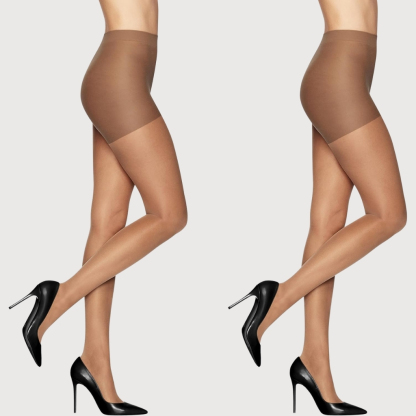 Sheer Energy Women Compression Tights with Medium Support and Sheer Toe