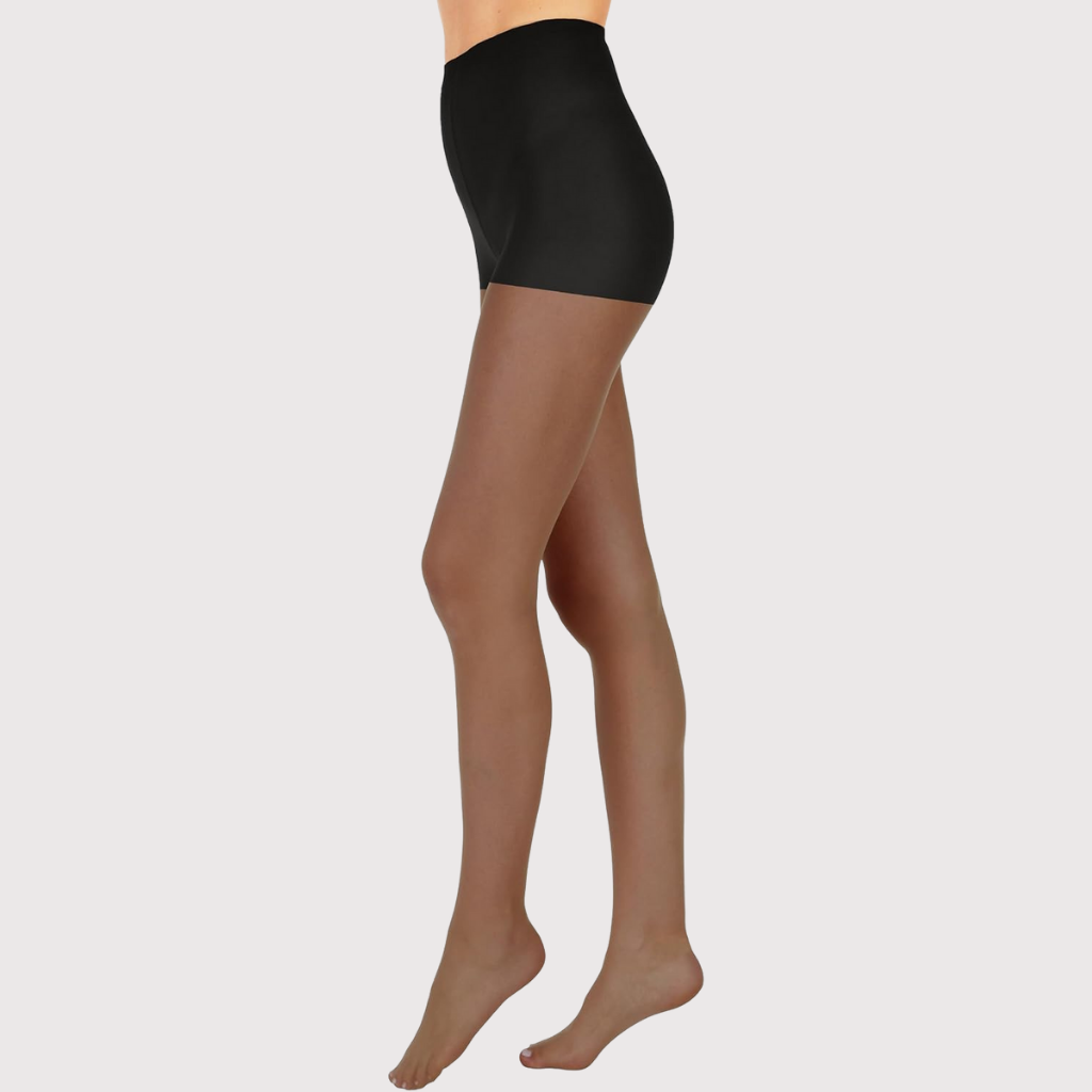 Sheer Toe Control Top Pantyhose For Women With Nylon Fabric Pack Of 6