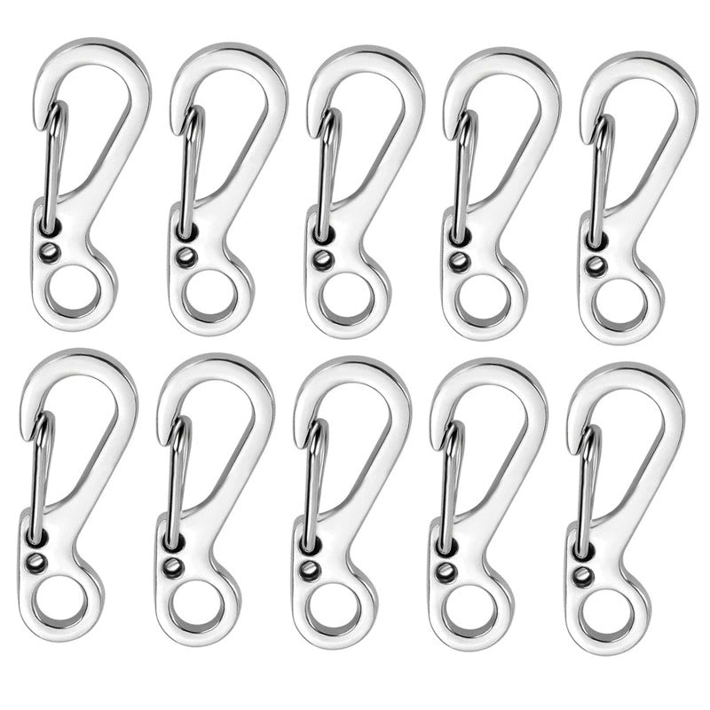 10 Pcs Mini Carabiner Keychain Camping Gadgets-USA Camp Zone
