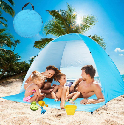 Automatic Outdoor Canopy Beach Tent Sun Shelter-USA Camp Zone