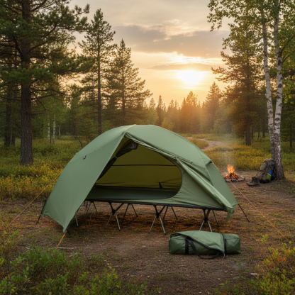 Portable Cot And Tent Combo For Camping Trips