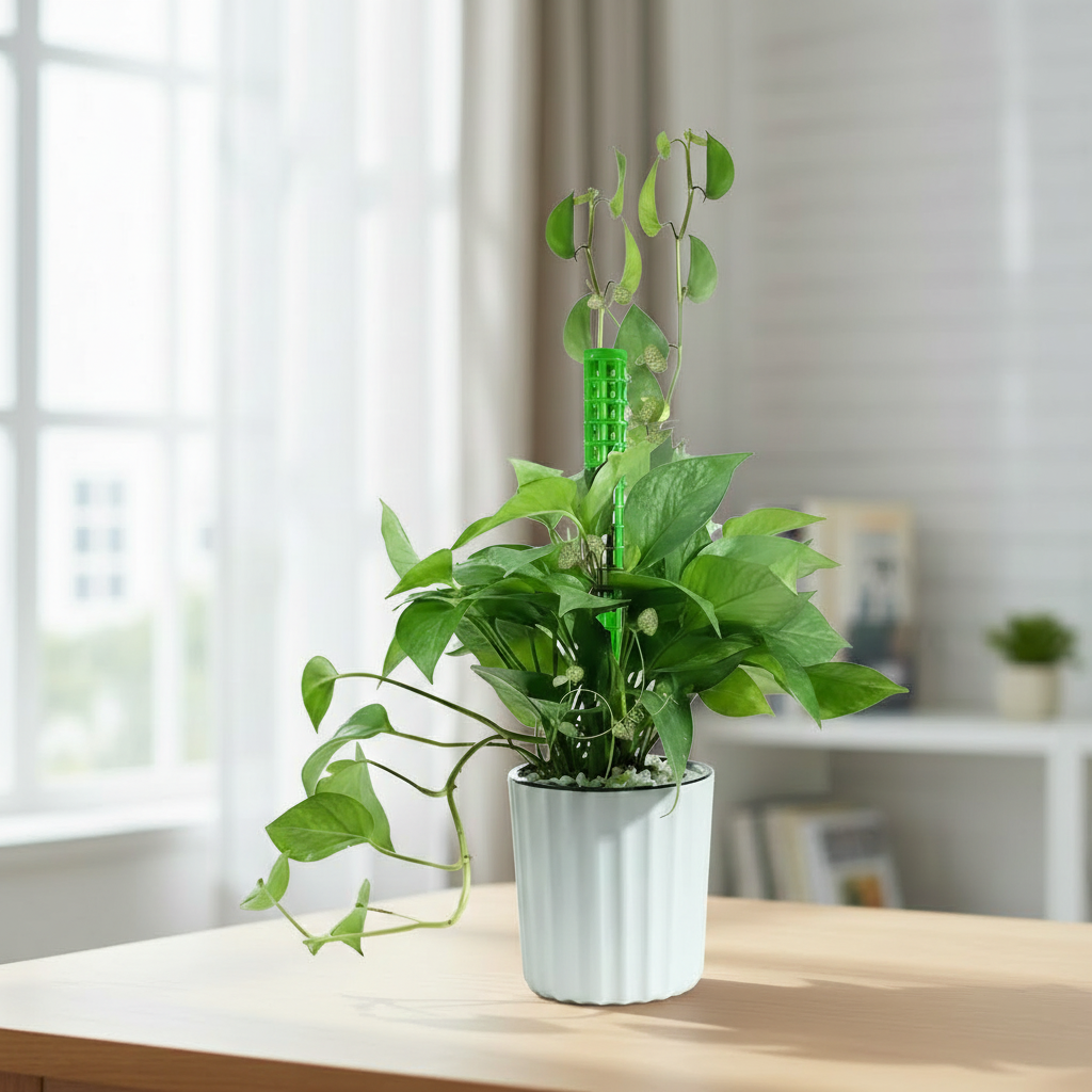 Plastic Moss Pole Plant Support Column Set For Indoor Gardeners