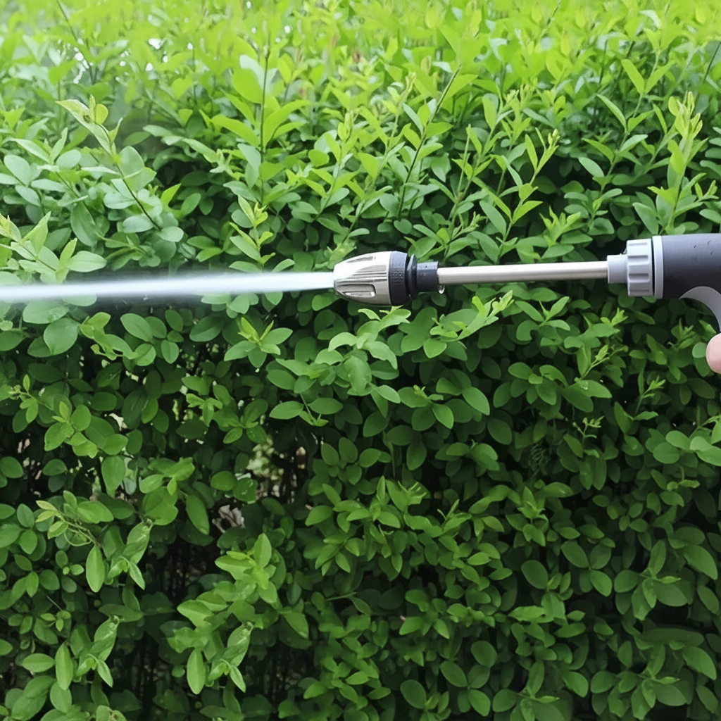 7 Piece High Retractable Car Wash Water Hose With Adjustable Nozzle For Garden Use
