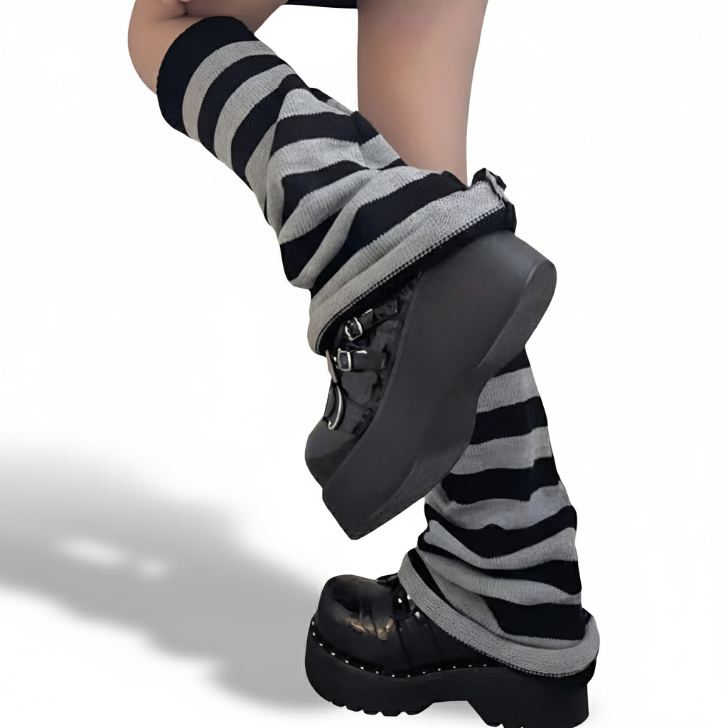 Women Knit Long Socks For Winter And Boot Outfits