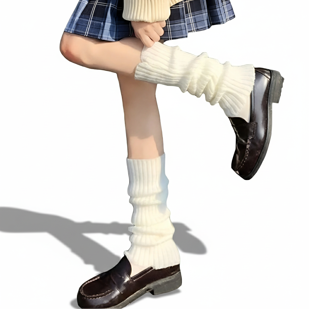 Women Knit Long Socks For Winter And Boot Outfits