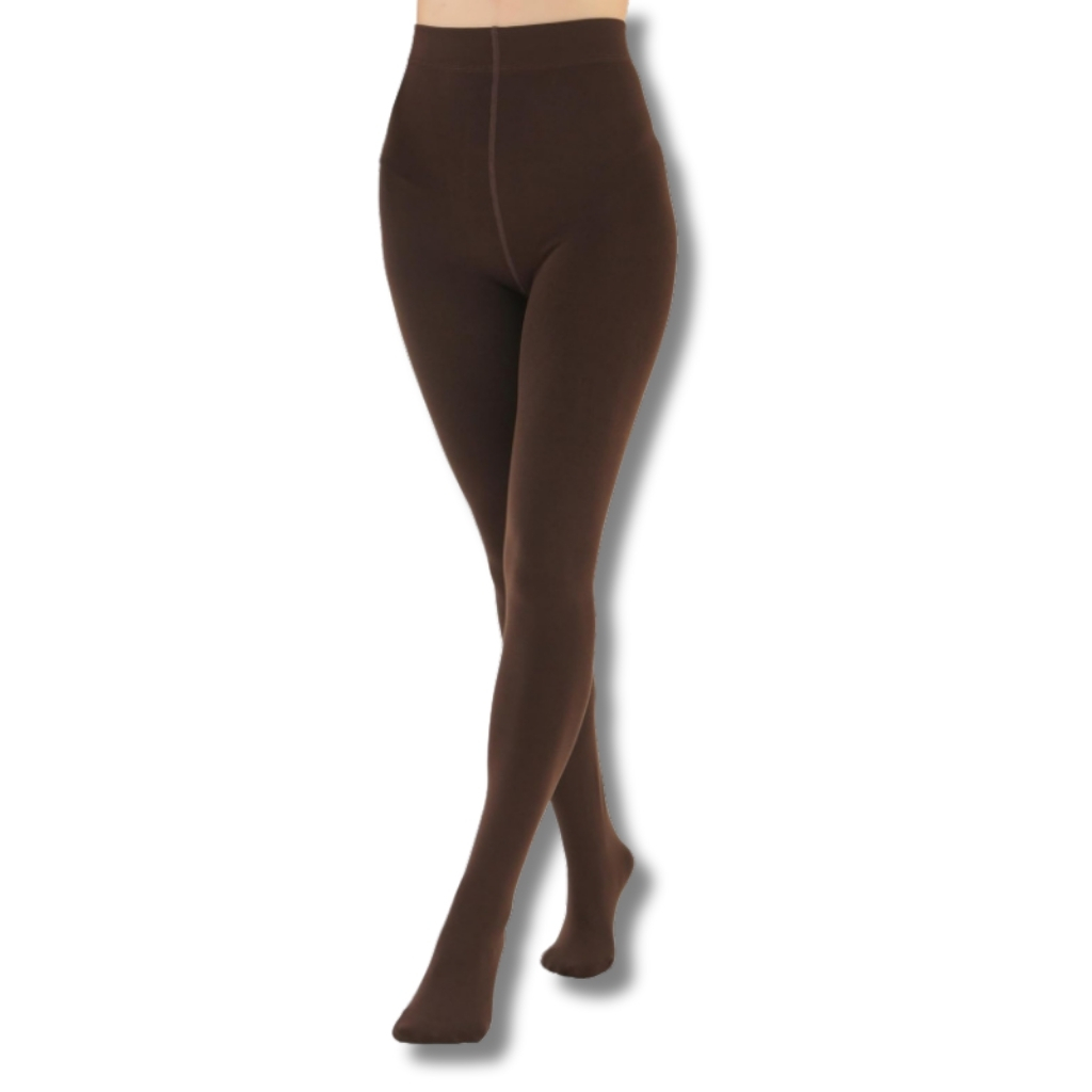 Women Opaque Thermal Tights With Fleece Lining for Winter
