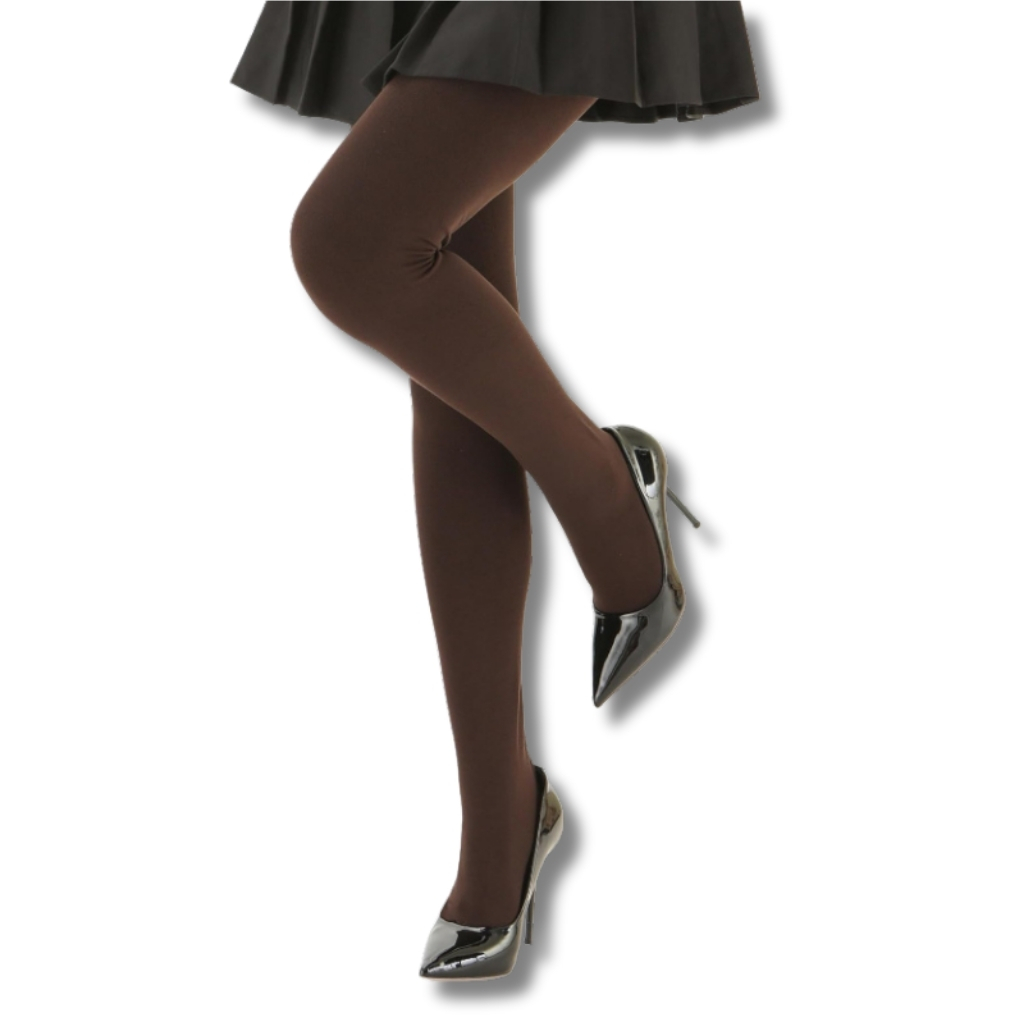 Women Opaque Thermal Tights With Fleece Lining for Winter