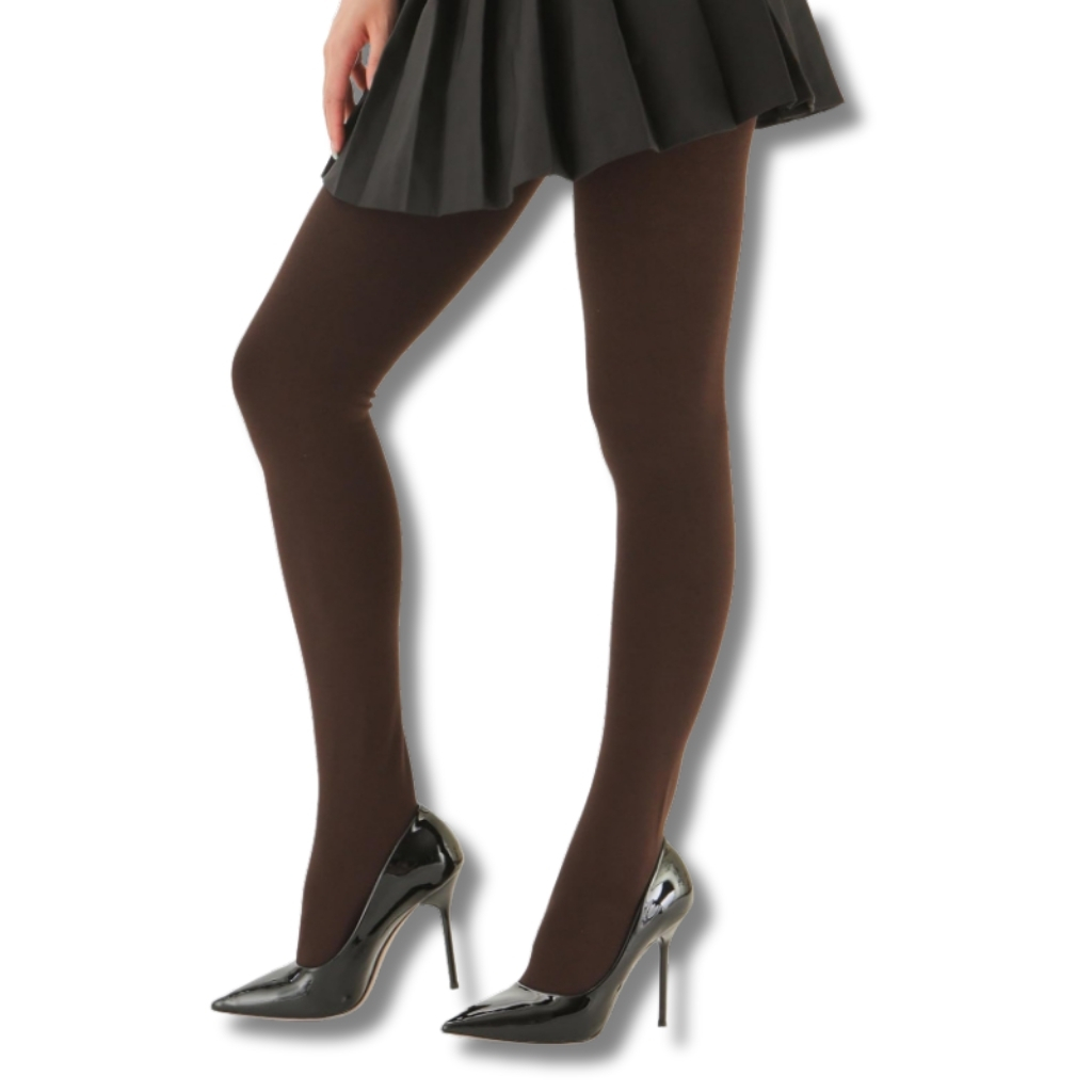 Women Opaque Thermal Tights With Fleece Lining for Winter