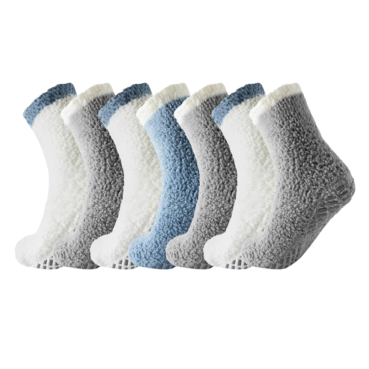 Winter Fuzzy Plush Cozy Soft Fluffy Grip Socks for Women and Men
