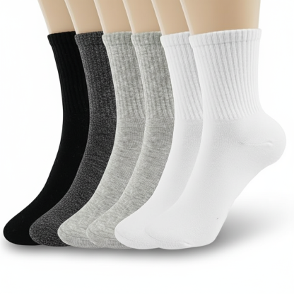 6 Pairs Casual Calf Socks For Women