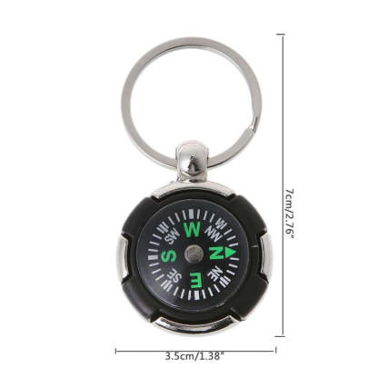 Mini Practical Pocket Filled Plastic Miniature Compass-USA Camp Zone