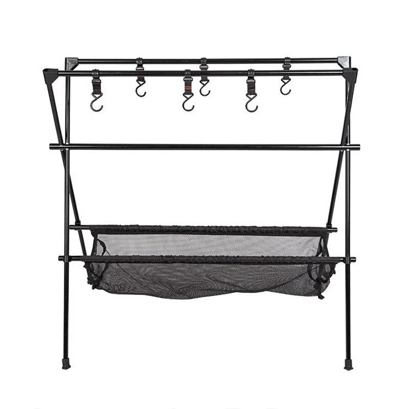 Folding Portable Camping Hanging Rack Tripod Hanger With Hook-USA Camp Zone