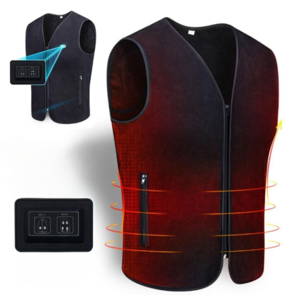 Winter USB Heated Vest 3-speed Adjustable Jacket-USA Camp Zone