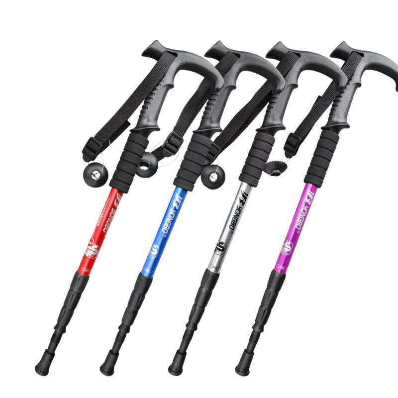 Adjustable Hiking Canes Telescopic Crutch-USA Camp Zone