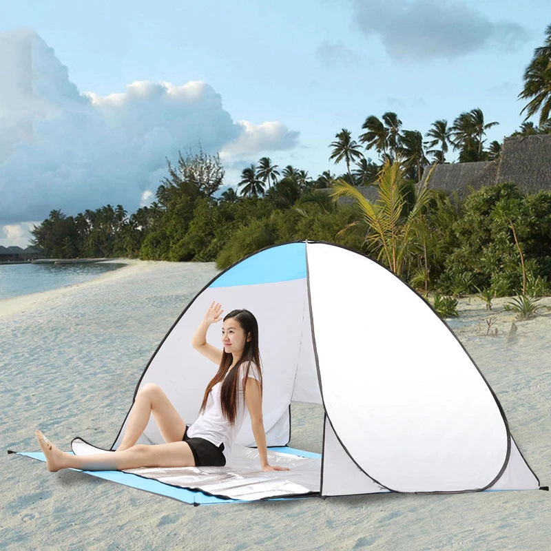Automatic Outdoor Canopy Beach Tent Sun Shelter-USA Camp Zone