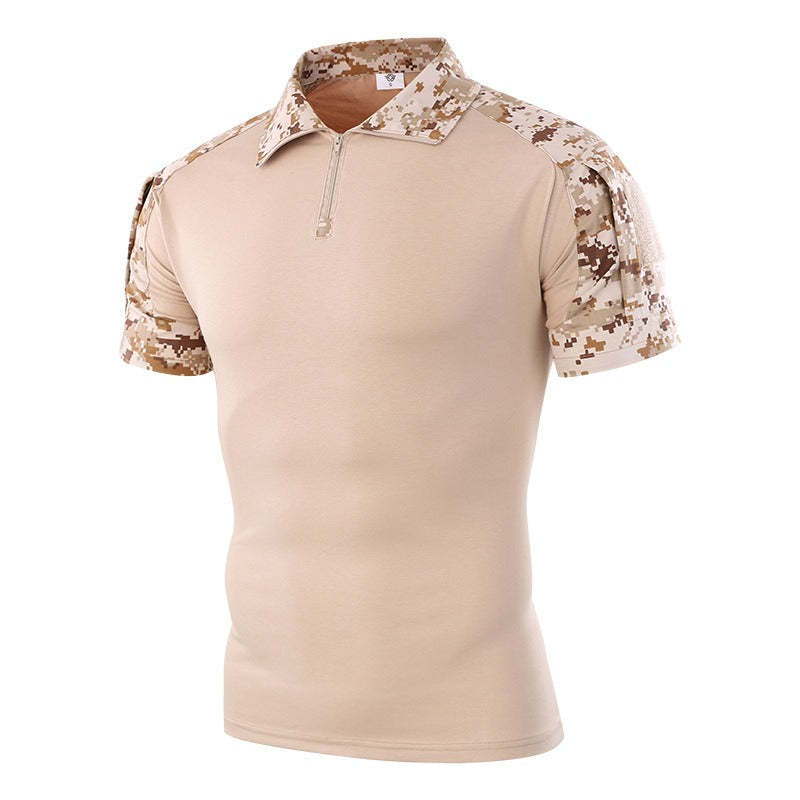 Men's Outdoor Tactical Military Camouflage T-shirt-USA Camp Zone