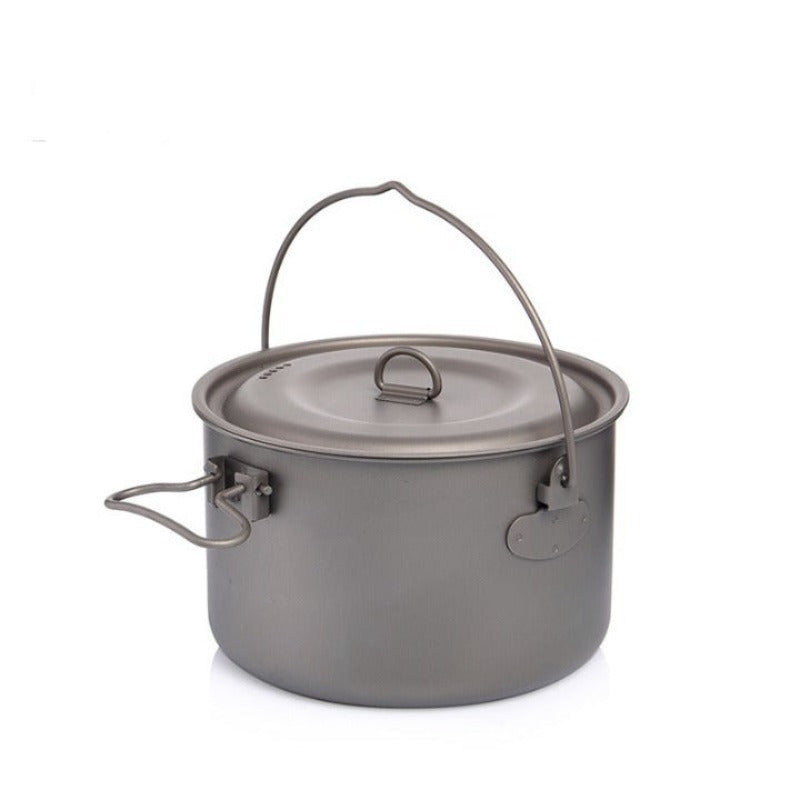 Titanium Cookware Pot With Handle For Camping-USA Camp Zone