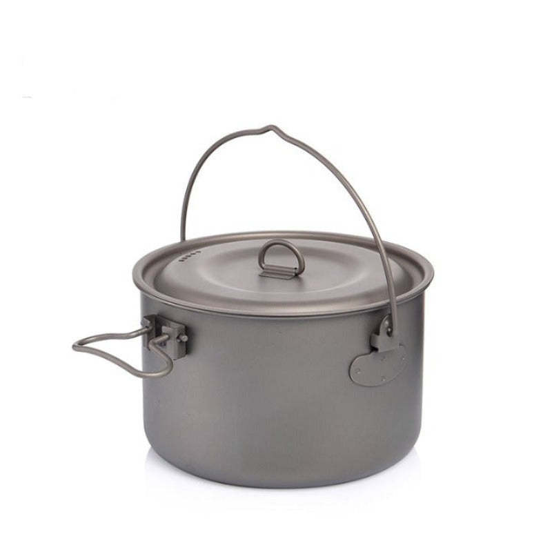 Titanium Cookware Pot With Handle For Camping-USA Camp Zone