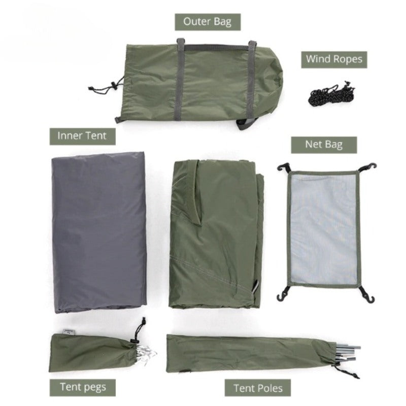 Waterproof Winter Double Layer Skirt Tent-USA Camp Zone