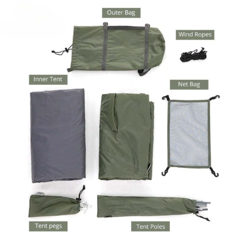 Waterproof Winter Double Layer Skirt Tent-USA Camp Zone