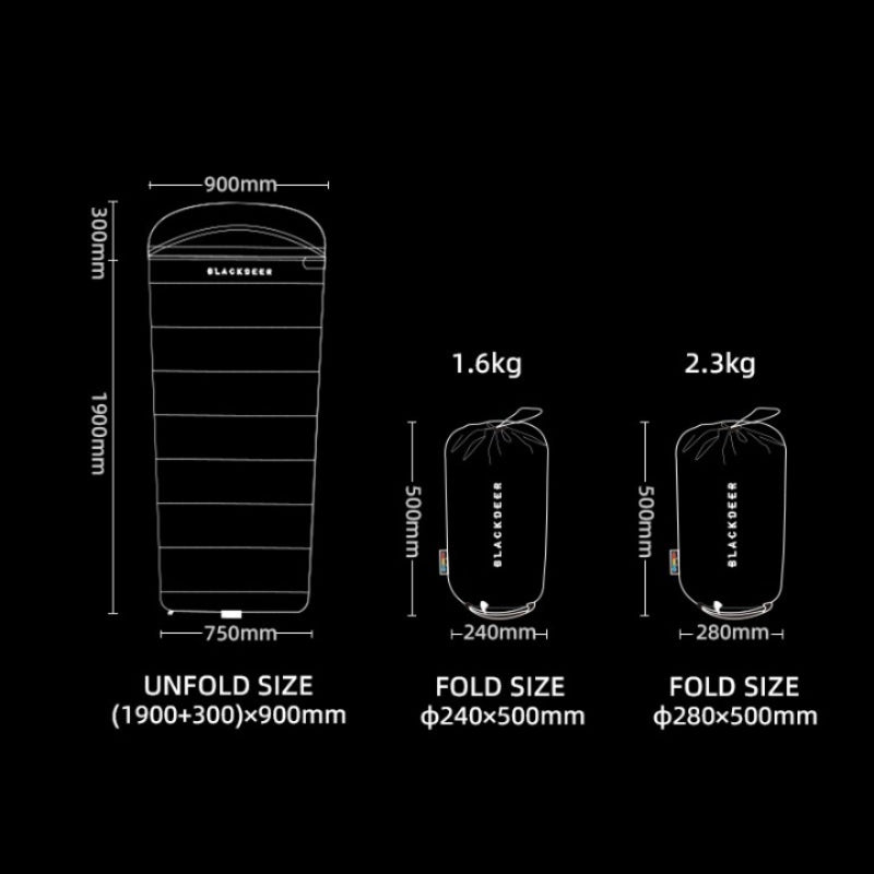 Outdoor Portable Cotton Sleeping Bag-USA Camp Zone