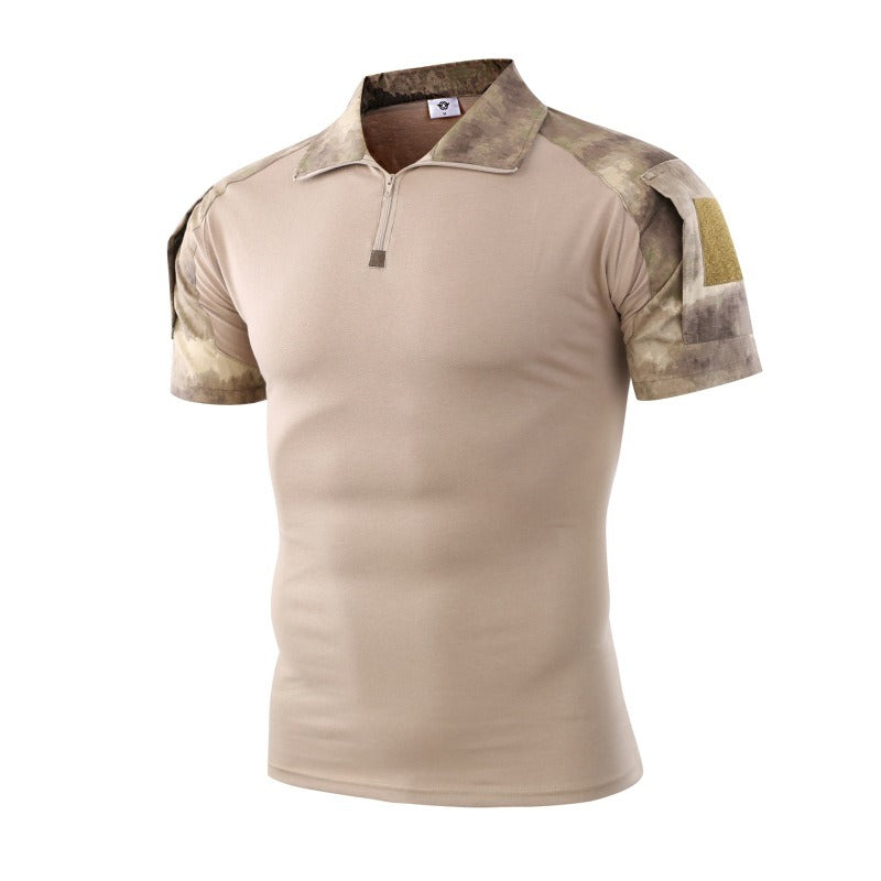 Men's Outdoor Tactical Military Camouflage T-shirt-USA Camp Zone