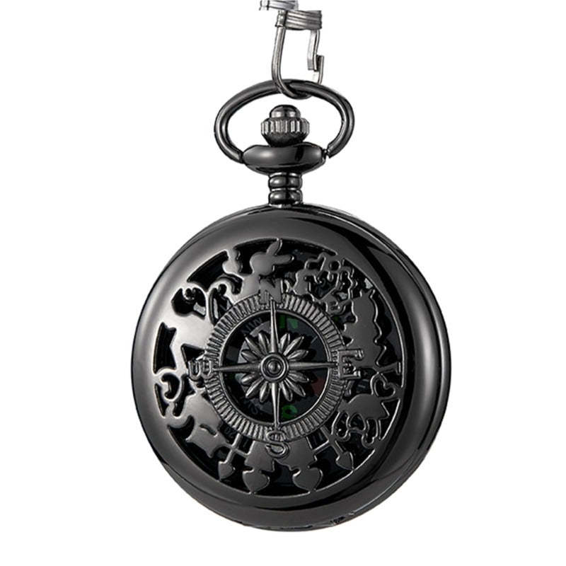 Engrave Pocket Watch Compass-USA Camp Zone