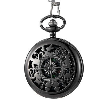 Engrave Pocket Watch Compass-USA Camp Zone