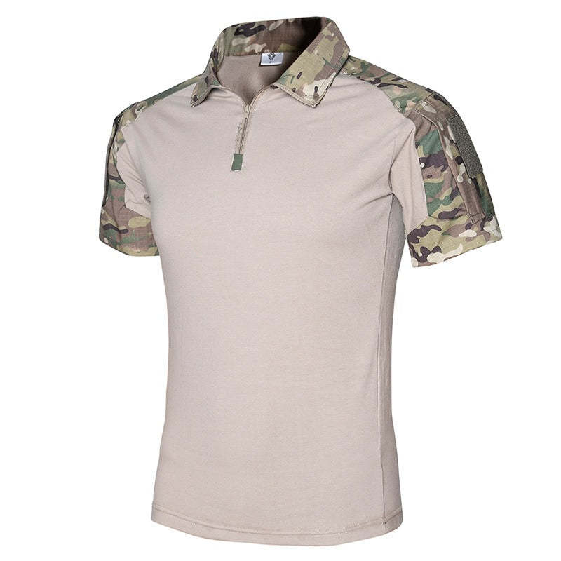 Men's Outdoor Tactical Military Camouflage T-shirt-USA Camp Zone