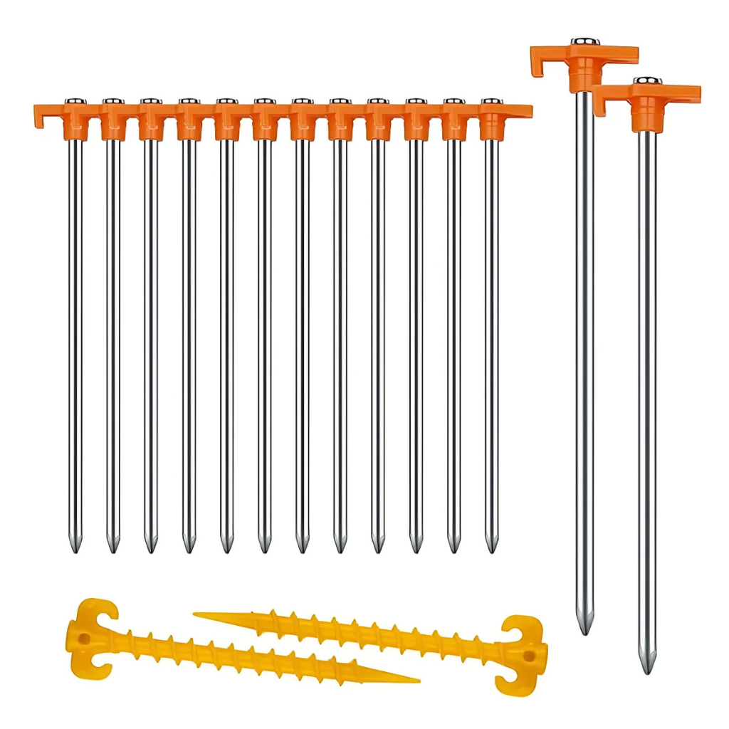 Pack Of 14 Heavy Duty Camping Stakes