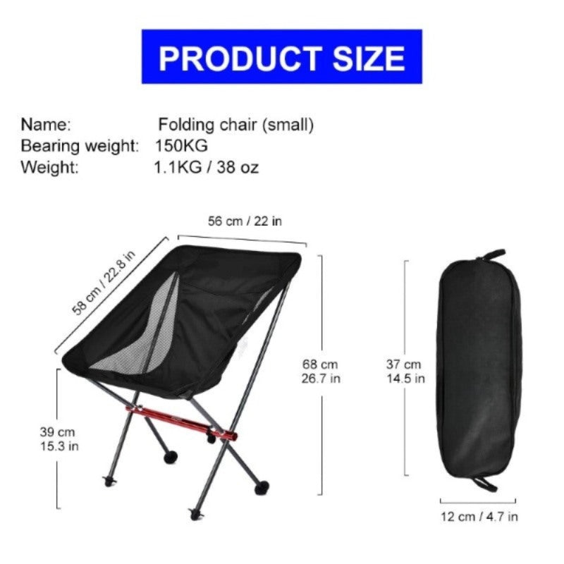 Camping Fishing Folding Lounge Chair-USA Camp Zone
