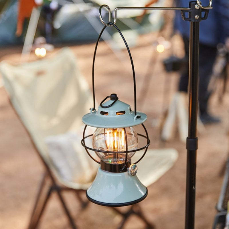 LED Retro Outdoor Camping Lantern Rechargeable Tent Light-USA Camp Zone