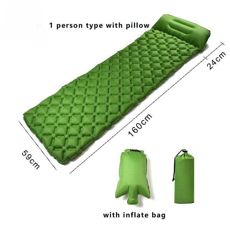 Nylon TPU Sleeping Pad Lightweight Moisture Proof Air Mattress-USA Camp Zone