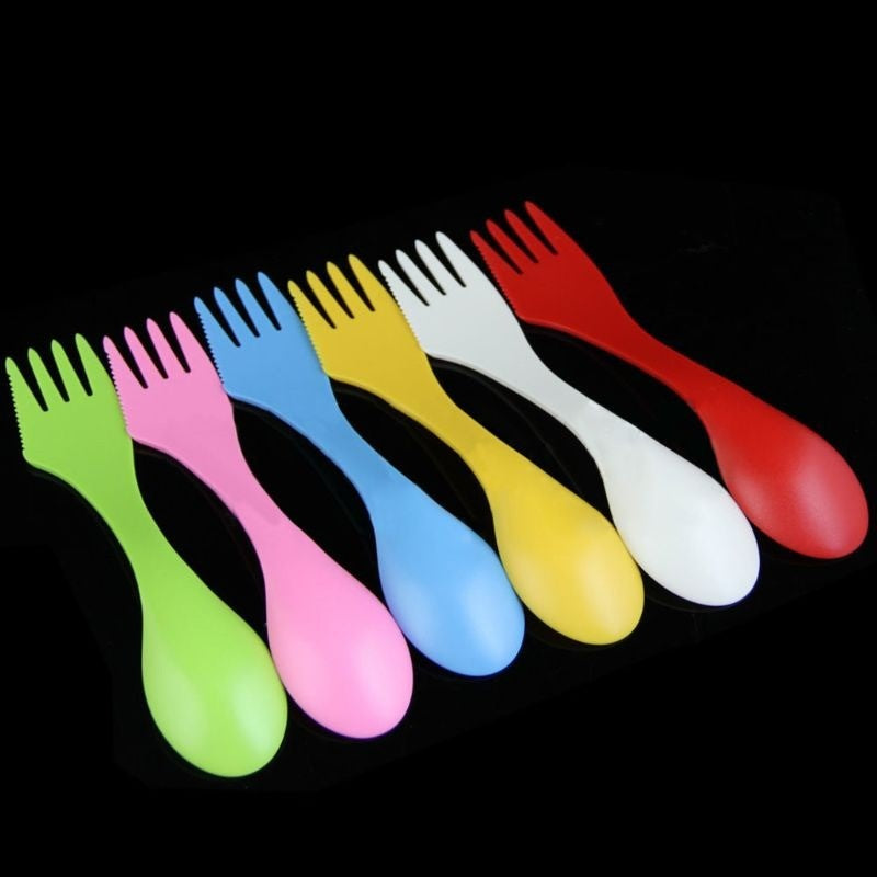 6x Spoon Fork Knife-USA Camp Zone