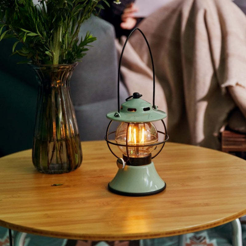 LED Retro Outdoor Camping Lantern Rechargeable Tent Light-USA Camp Zone