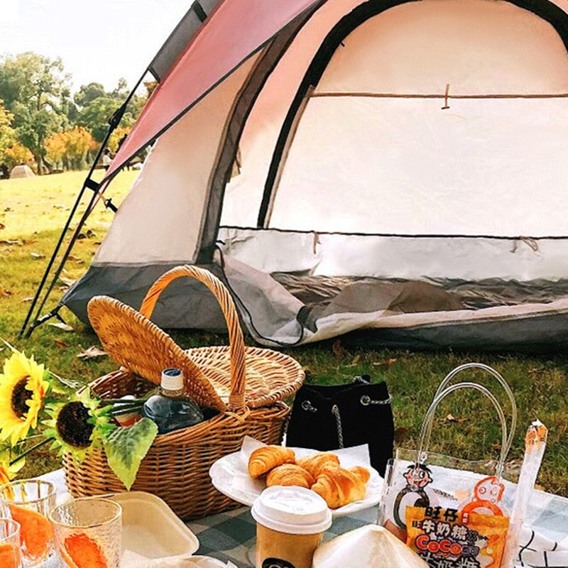 4-5 Persons Quick Setup Large Family Camping Tent-USA Camp Zone