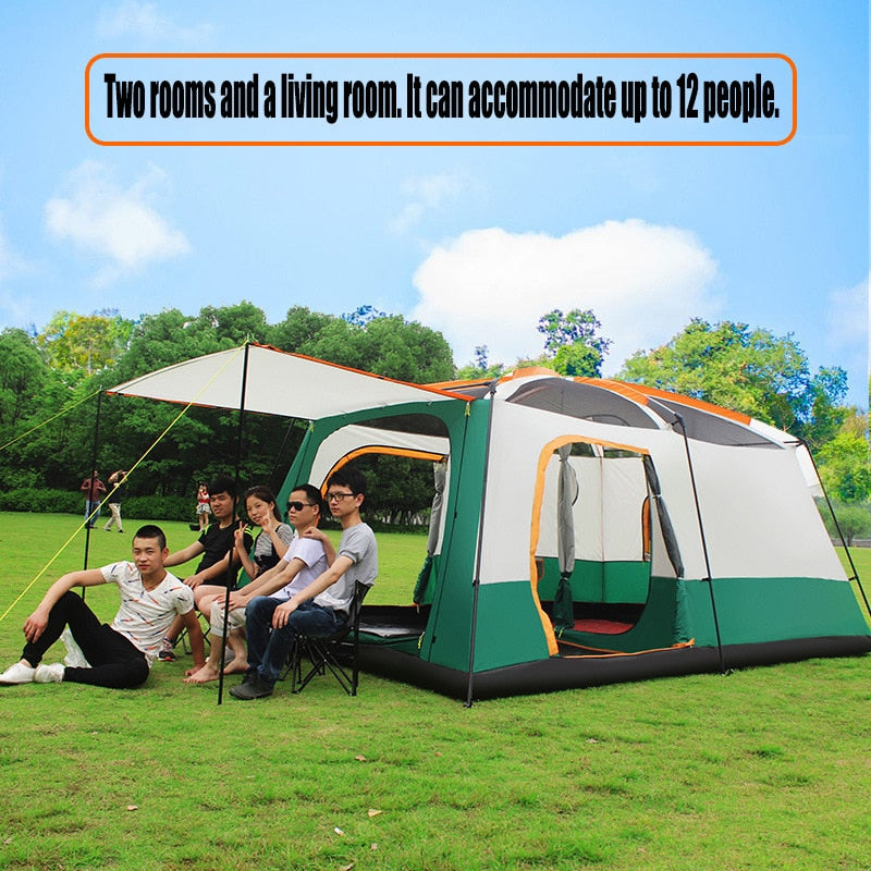 Outdoor Family Camping Large Tent-USA Camp Zone