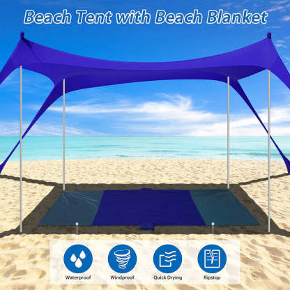 10x10ft Family Beach Sunshade Tent-USA Camp Zone