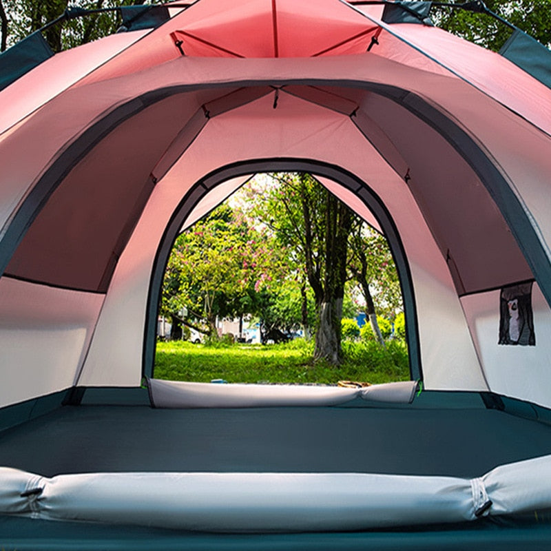 4-5 Persons Quick Setup Large Family Camping Tent-USA Camp Zone