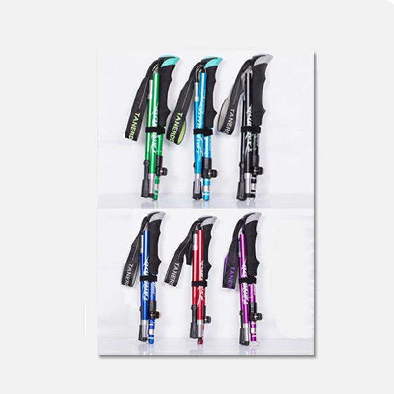 5-Section Outdoor Fold Trekking Poles-USA Camp Zone