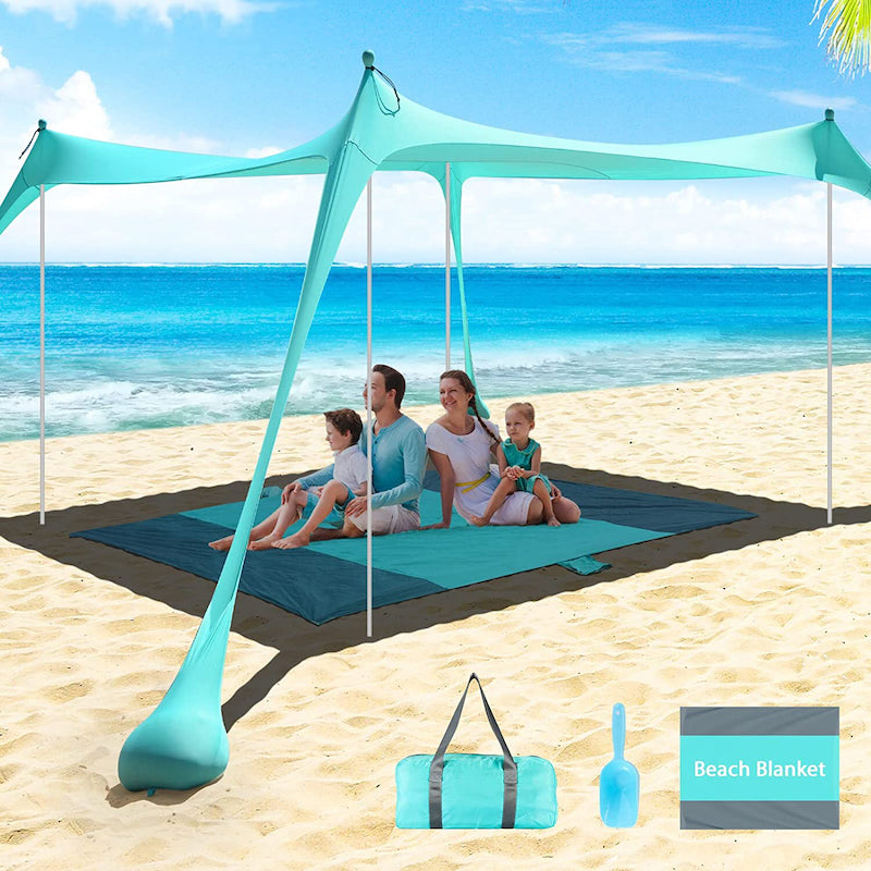10x10ft Family Beach Sunshade Tent-USA Camp Zone