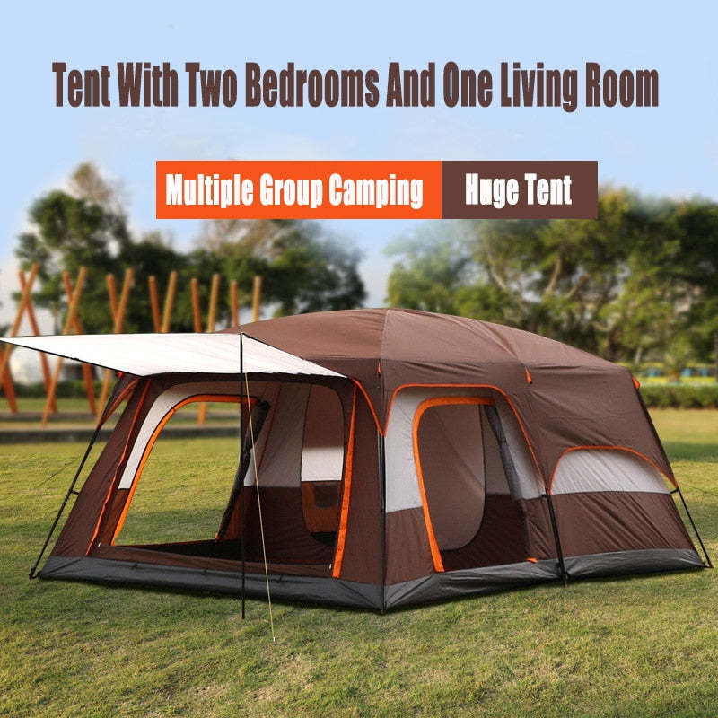Outdoor Family Camping Large Tent-USA Camp Zone