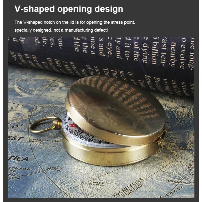 High-Quality Camping Hiking Pocket Compass-USA Camp Zone