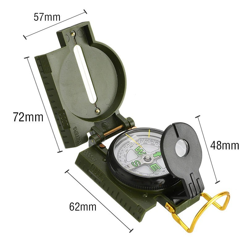Folding Len Camping Portable Compass-USA Camp Zone