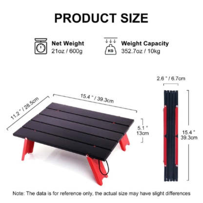 Outdoor Camping Mini Portable Foldable Table-USA Camp Zone