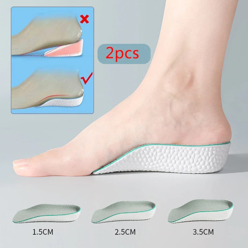 Breathable Half Insole Heighten Heel Inserts-USA Camp Zone